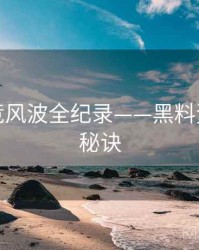 独家电竞风波全纪录——黑料资源爆火秘诀