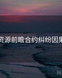 黑料资源前瞻合约纠纷因果梳理